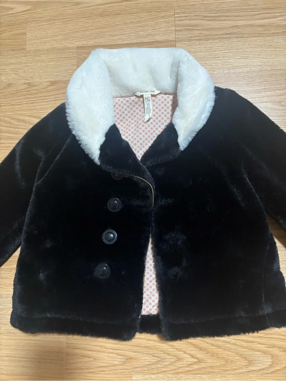 “Matilda Jane” faux fur coat size 4 in great condition